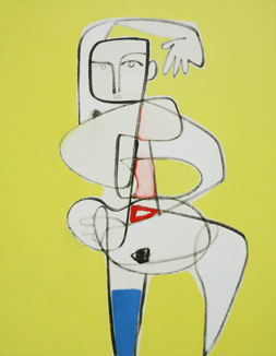 'Blue Stocking'  2011  49 x 38 cms