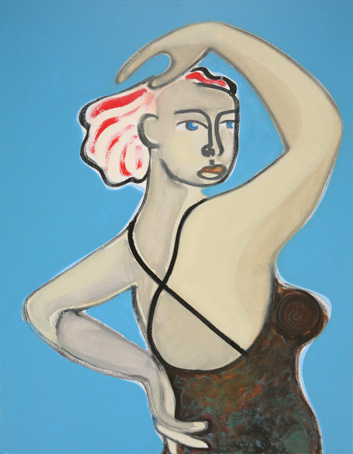 'Shrimptons Pose'  2012  68 x 53 cms