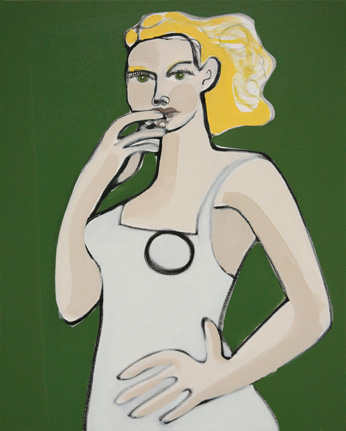 'Wild Green'  2012  65 x 52 cms